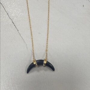 ❄️❄️Stella & Dot Gold and Black Crescent Necklace